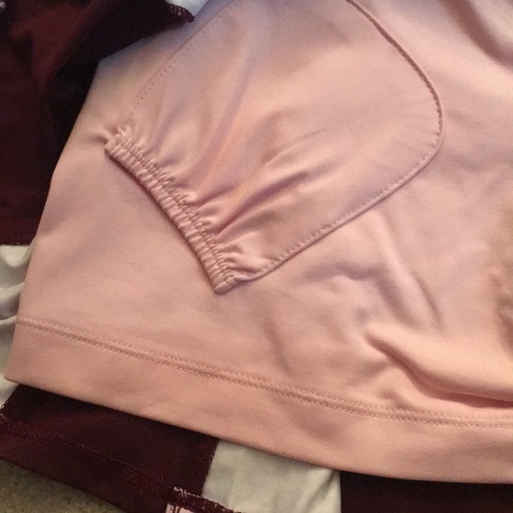 NWOT “LBH” Maroon Tennis skirt pink polka Small - Picture 8 of 8